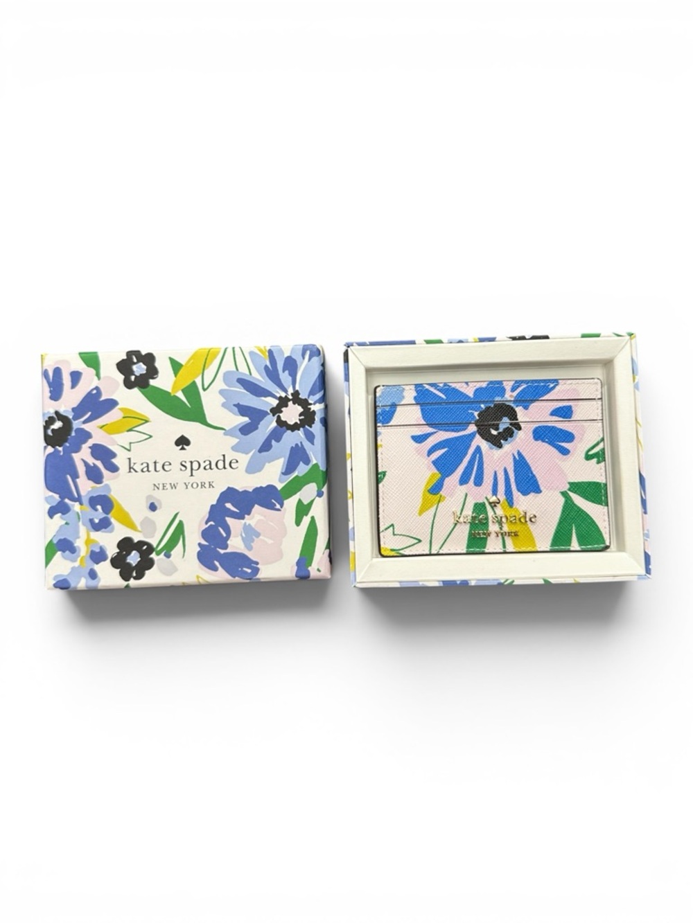Kate Spade Madison Festival Floral Card Holder NWT Boxed Slim Wallet